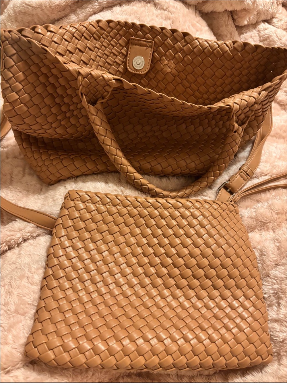 Rachel Zoe Woven bag with clutch - Picture 7 of 7